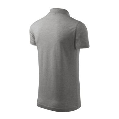 Polo homme Single J. 202 - gris chiné foncé