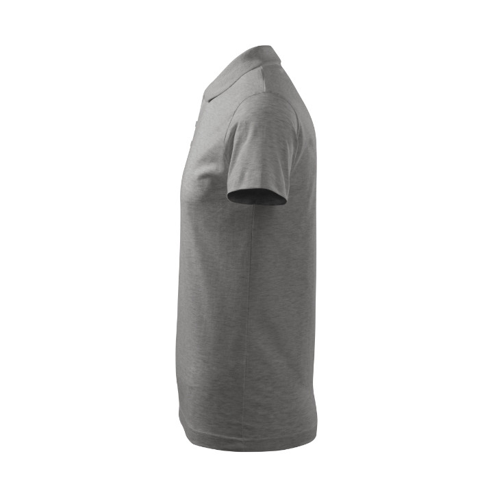 Polo homme Single J. 202 - gris chiné foncé