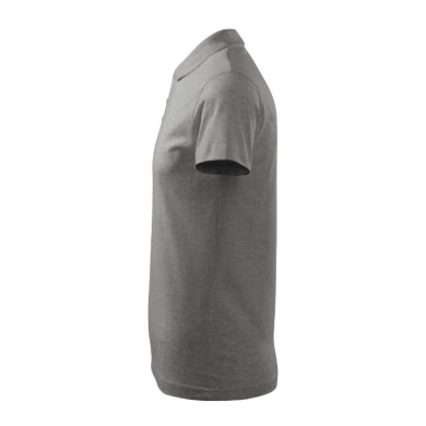 Polo homme Single J. 202 - gris chiné foncé