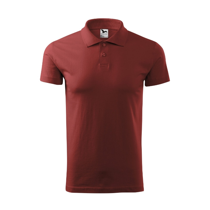 Polo homme Single J. 202 - bordeaux