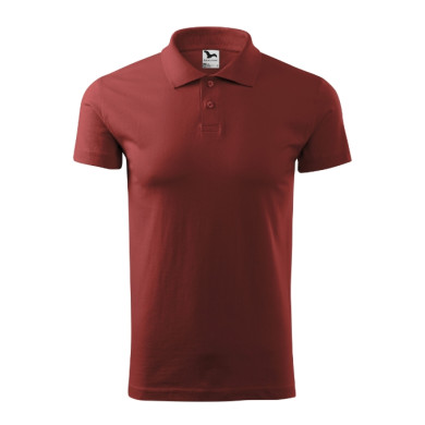 Polo homme Single J. 202 - bordeaux