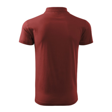 Polo homme Single J. 202 - bordeaux