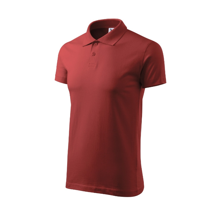 Polo homme Single J. 202 - bordeaux