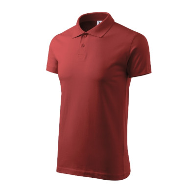 Polo homme Single J. 202 - bordeaux