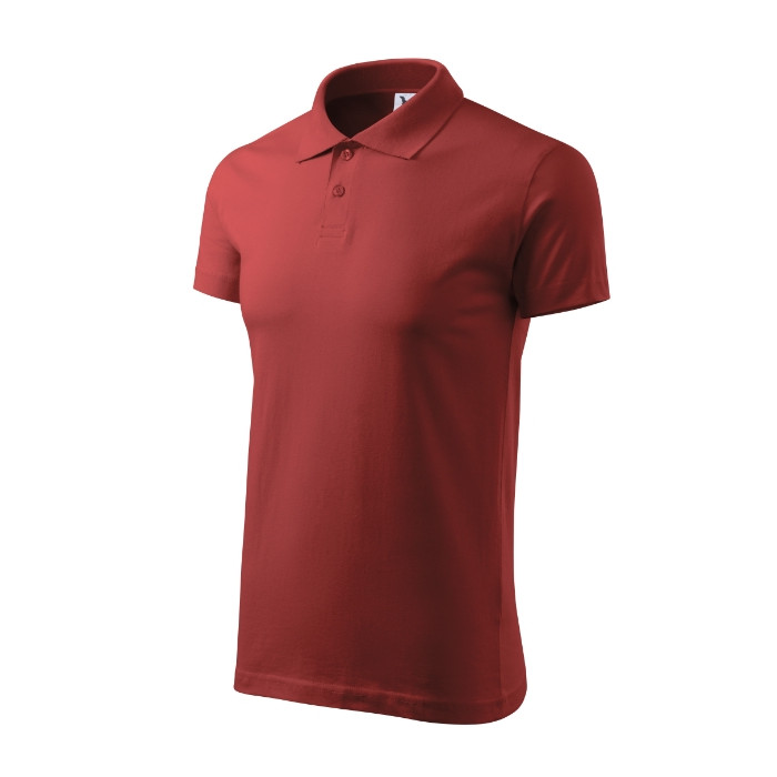 Polo homme Single J. 202 - bordeaux