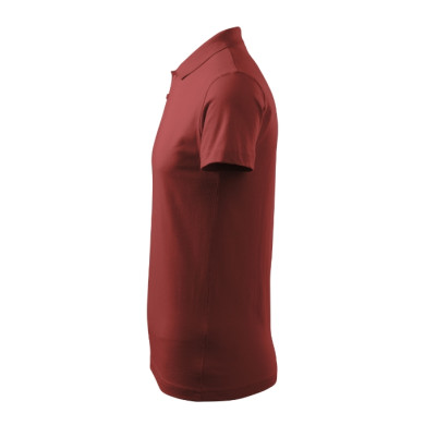 Polo homme Single J. 202 - bordeaux