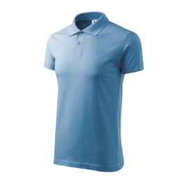 Polo homme Single J. 202 - bleu azur