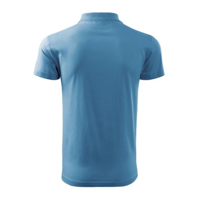 Polo homme Single J. 202 - bleu azur