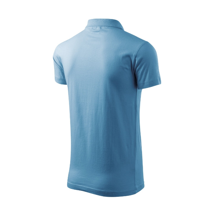 Polo homme Single J. 202 - bleu azur