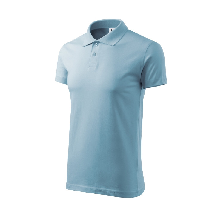 Polo homme Single J. 202 - bleu ciel