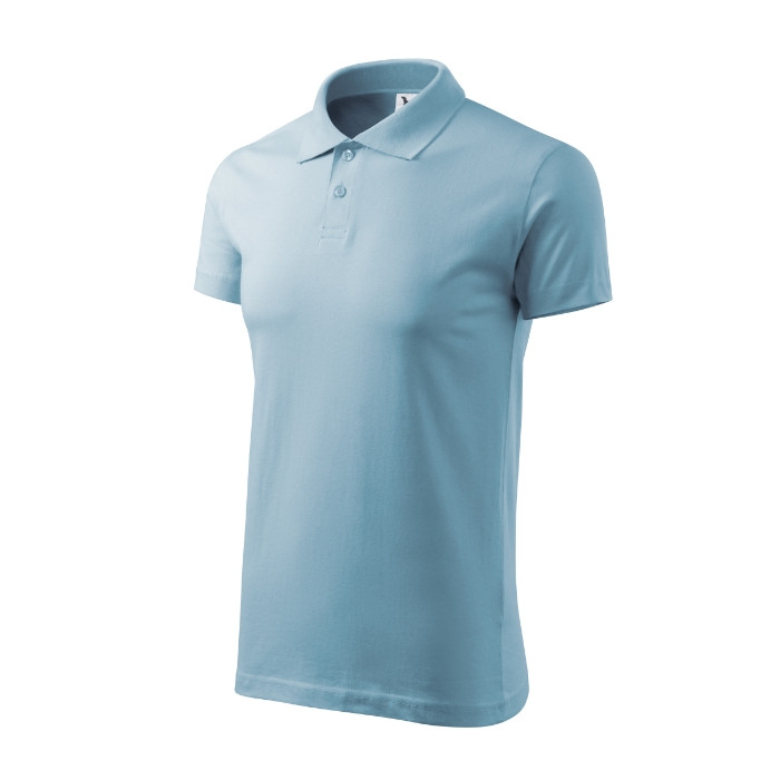 Polo homme Single J. 202 - bleu ciel