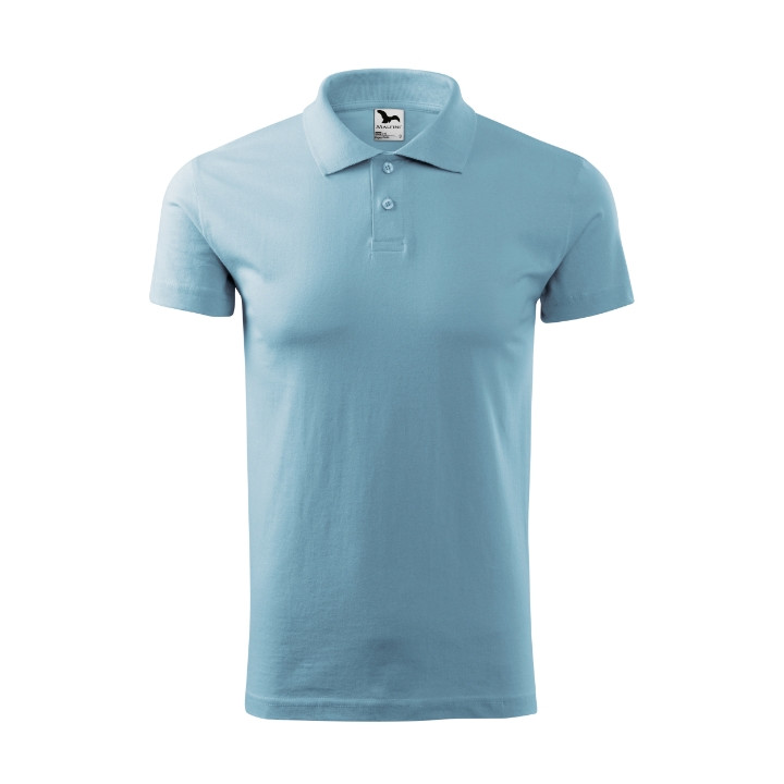 Polo homme Single J. 202 - bleu ciel