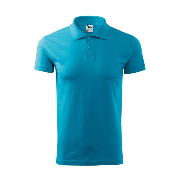 Polo homme Single J. 202 - turquoise