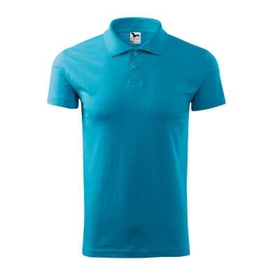 Polo homme Single J. 202 - turquoise