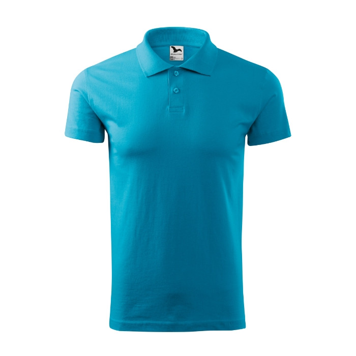 Polo homme Single J. 202 - turquoise