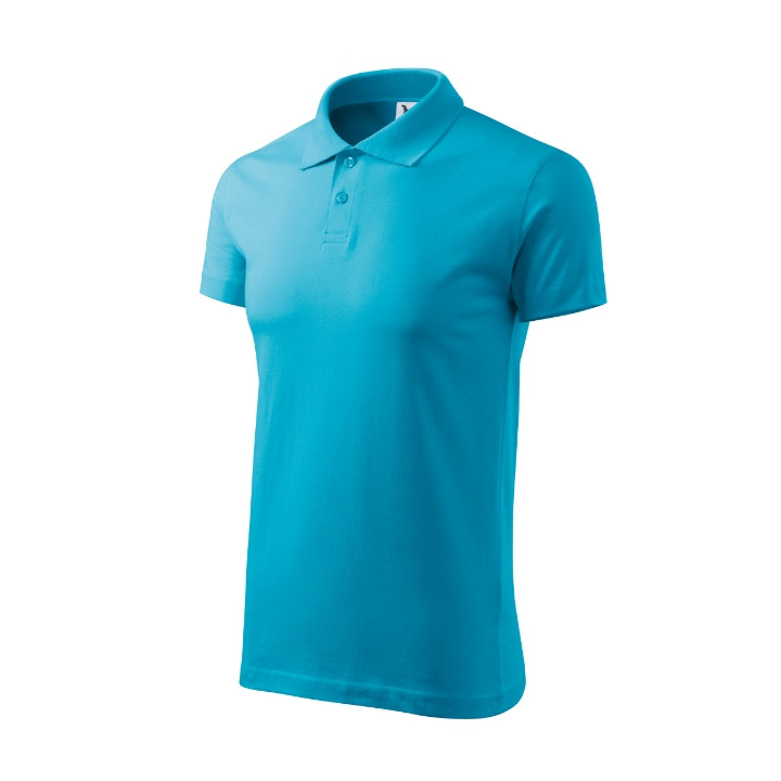 Polo homme Single J. 202 - turquoise