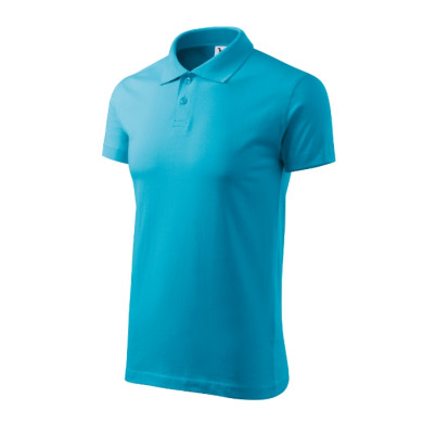 Polo homme Single J. 202 - turquoise