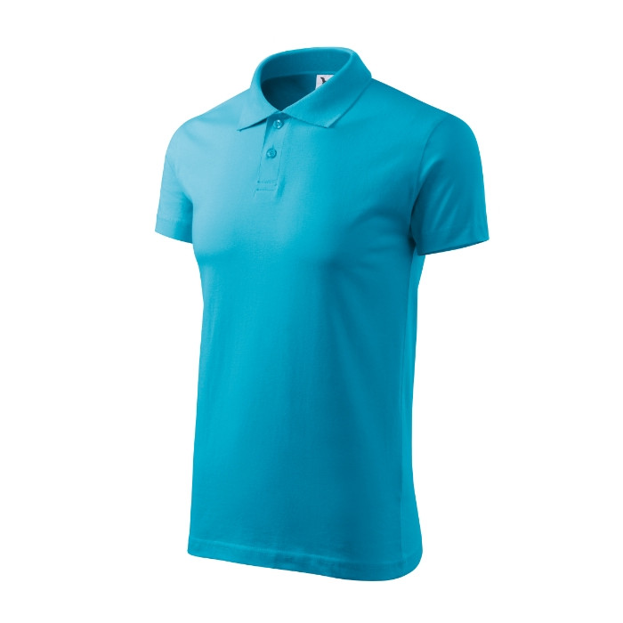 Polo homme Single J. 202 - turquoise