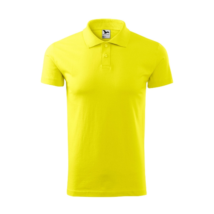Polo homme Single J. 202 - jaune citron