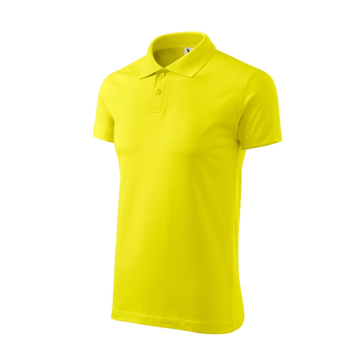 Polo homme Single J. 202 - jaune citron