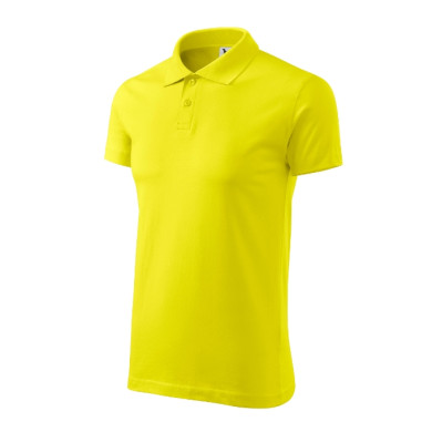 Polo homme Single J. 202 - jaune citron