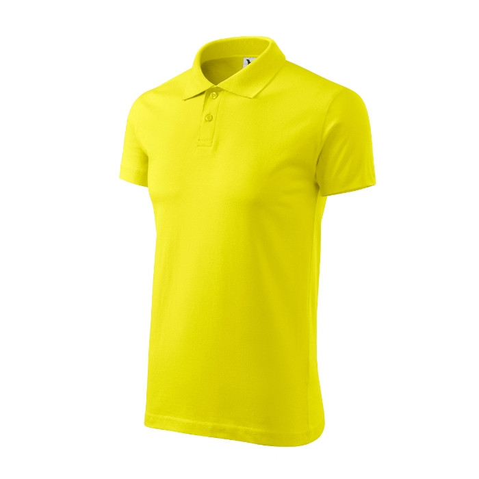 Polo homme Single J. 202 - jaune citron