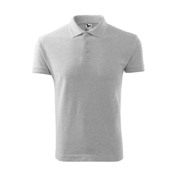 Polo homme Pique Polo 203 - gris chiné clair