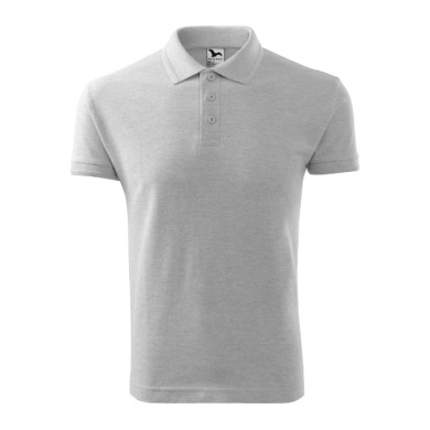 Polo homme Pique Polo 203 - gris chiné clair