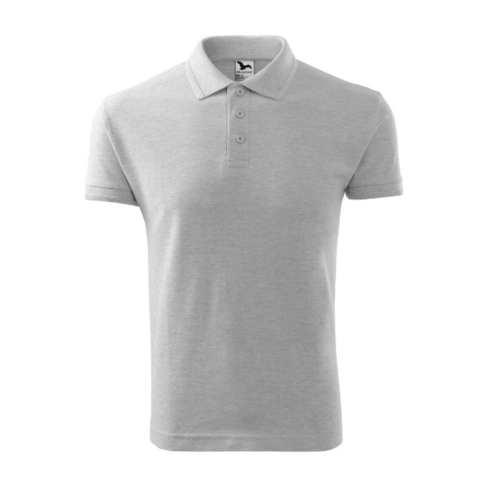 Polo homme Pique Polo 203 - gris chiné clair