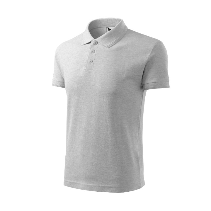 Polo homme Pique Polo 203 - gris chiné clair