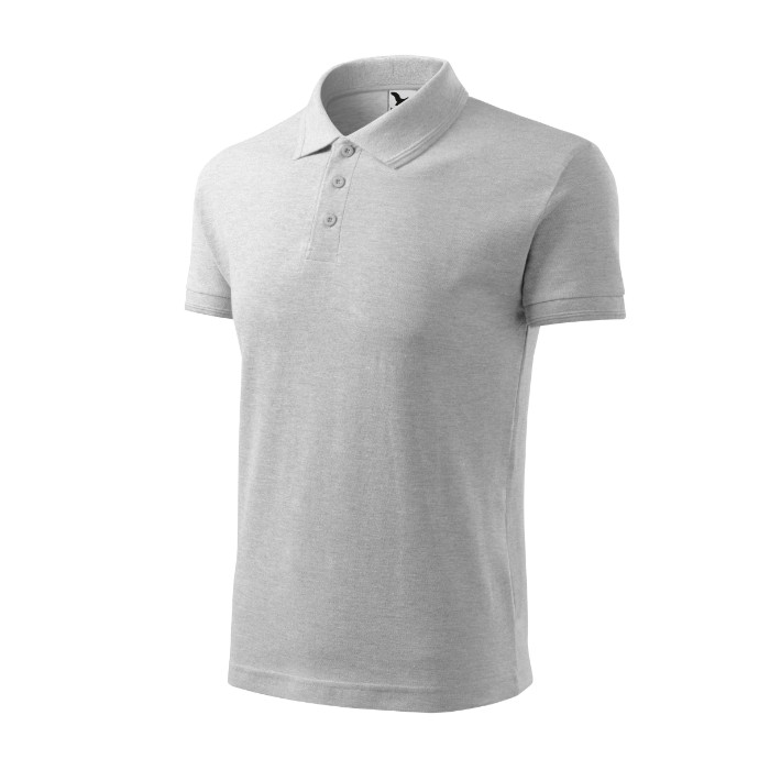 Polo homme Pique Polo 203 - gris chiné clair
