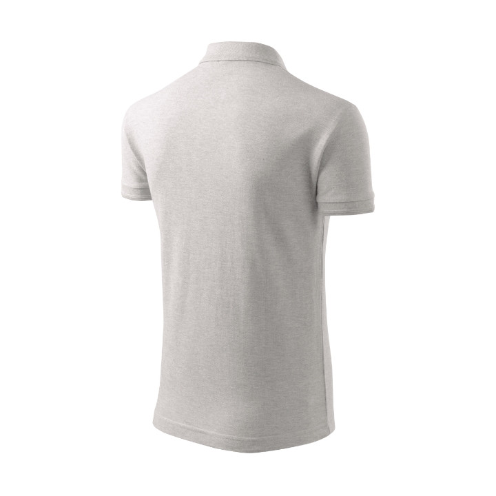 Polo homme Pique Polo 203 - gris chiné clair