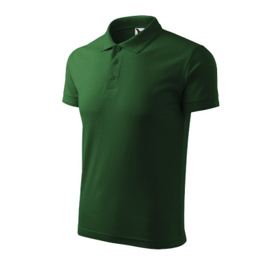 Polo homme Pique Polo 203 - vert bouteille