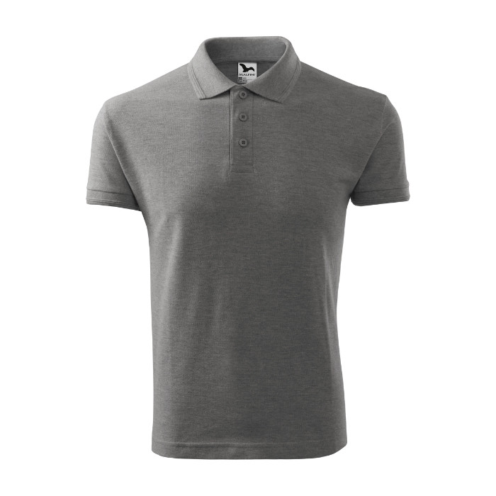 Polo homme Pique Polo 203 - gris chiné foncé