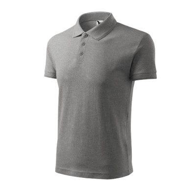 Polo homme Pique Polo 203 - gris chiné foncé