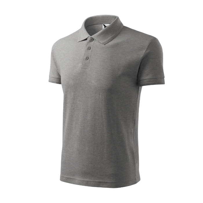 Polo homme Pique Polo 203 - gris chiné foncé