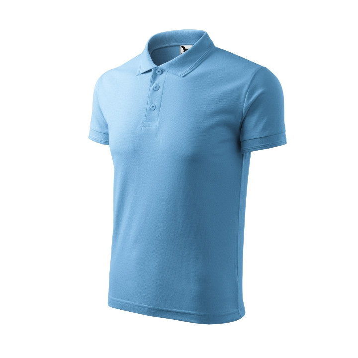 Polo homme Pique Polo 203 - bleu azur