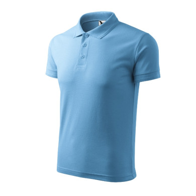 Polo homme Pique Polo 203 - bleu azur