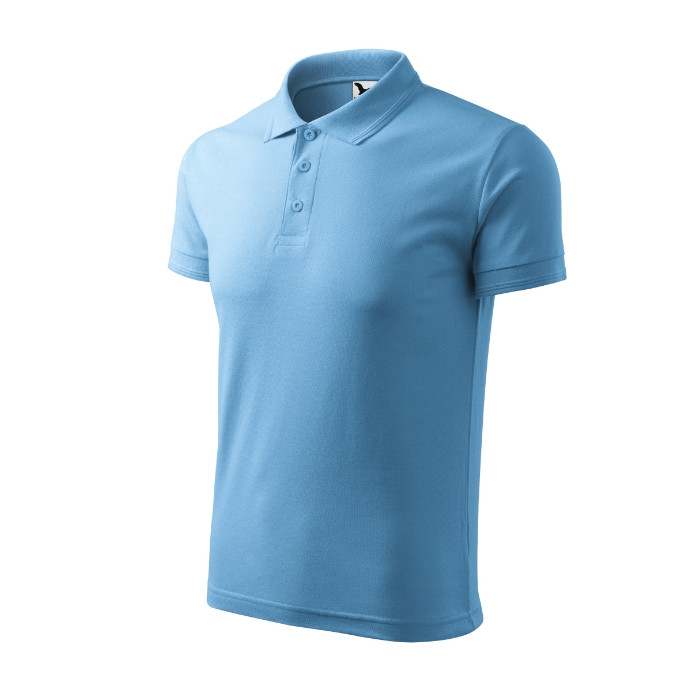 Polo homme Pique Polo 203 - bleu azur