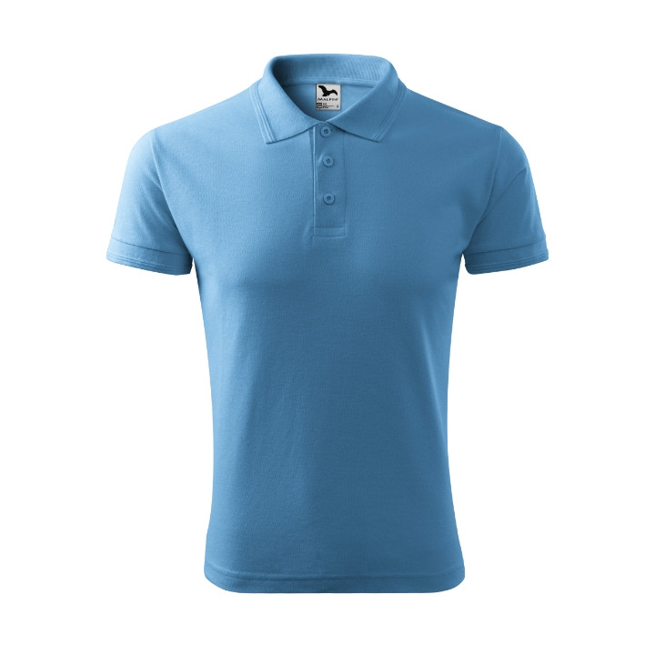Polo homme Pique Polo 203 - bleu azur