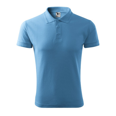 Polo homme Pique Polo 203 - bleu azur