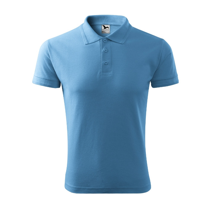 Polo homme Pique Polo 203 - bleu azur