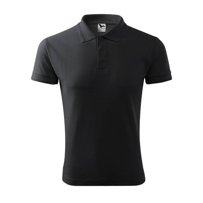 Polo homme Pique Polo 203 - ebony gray