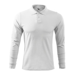 Polo homme Single J. LS 211 - blanc
