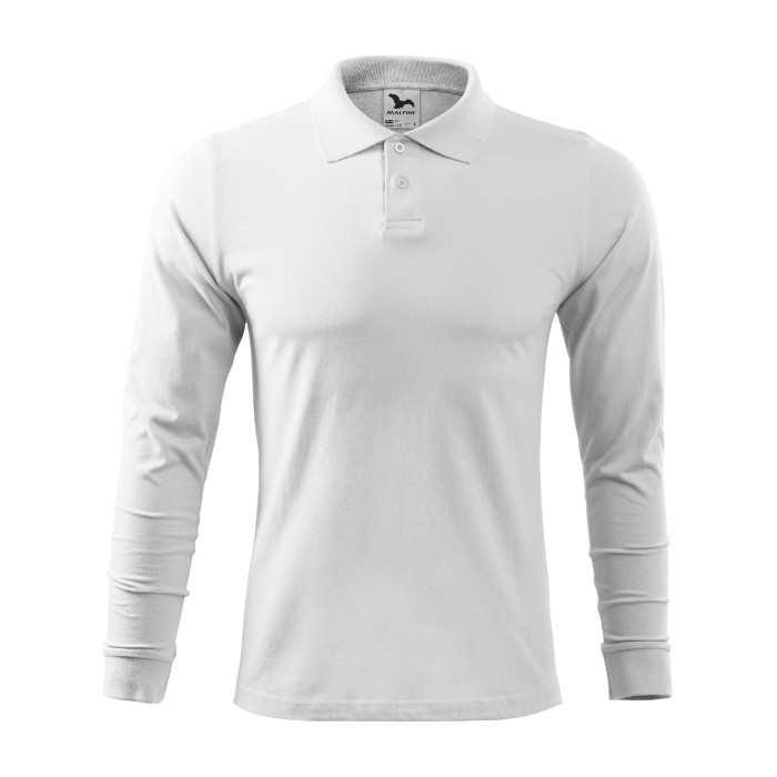 Polo homme Single J. LS 211 - blanc