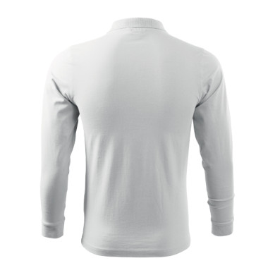 Polo homme Single J. LS 211 - blanc
