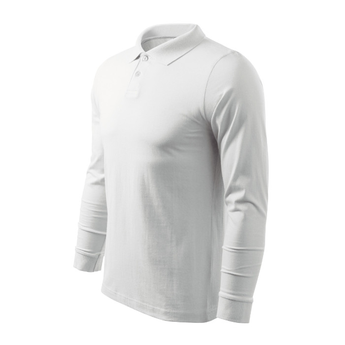 Polo homme Single J. LS 211 - blanc
