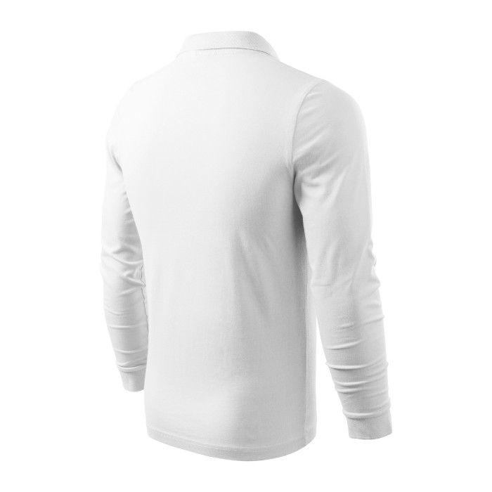 Polo homme Single J. LS 211 - blanc