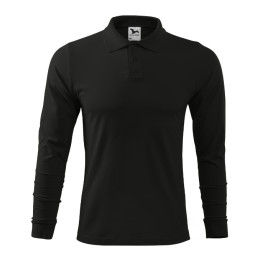 Polo homme Single J. LS 211 - noir