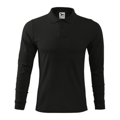 Polo homme Single J. LS 211 - noir